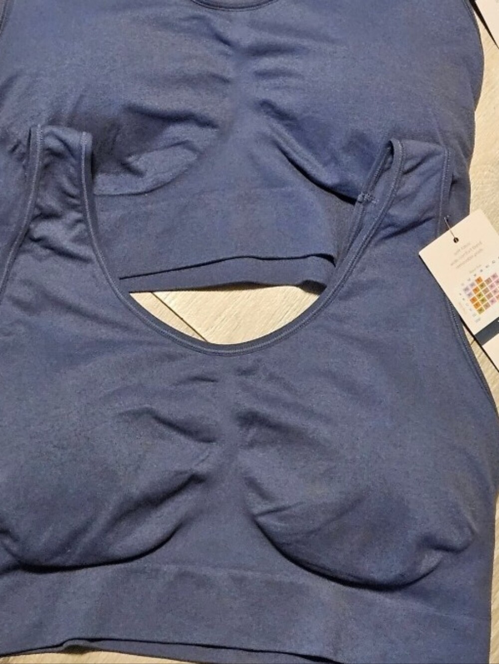 Lot of 2 Joyspun Wirefree Seamless Bralettes Blue XXXL NWT Comfy Bras